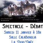 Le Bal des Loups : spectacle débat samedi 11 janvier 2020