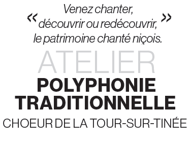 La Tour : 23 septembre à 18h – Atelier polyphonie traditionnelle